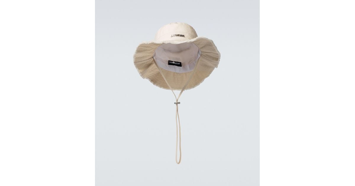 Mujer Accesorios de Sombreros y gorros de Sombrero de pescador Le Bob Artichaut Jacquemus de Algodón de color Negro 