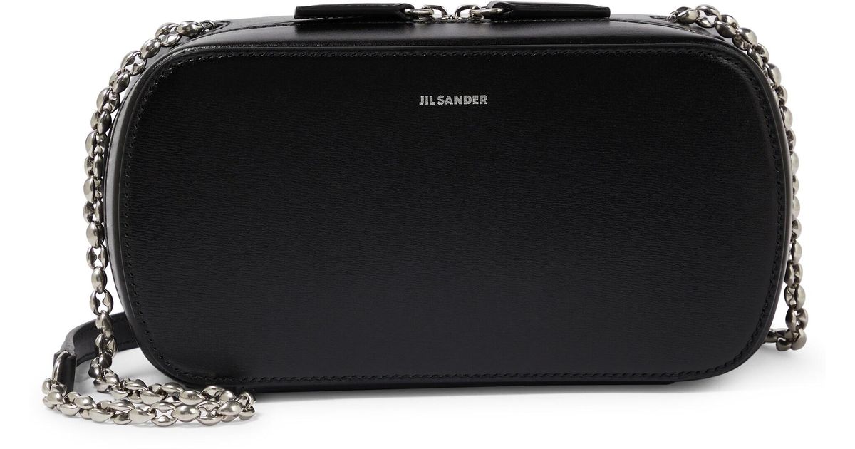Jil Sander Small Leather Crossbody Bag in Black Lyst