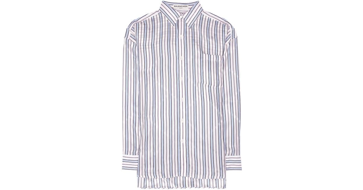 balenciaga striped shirt