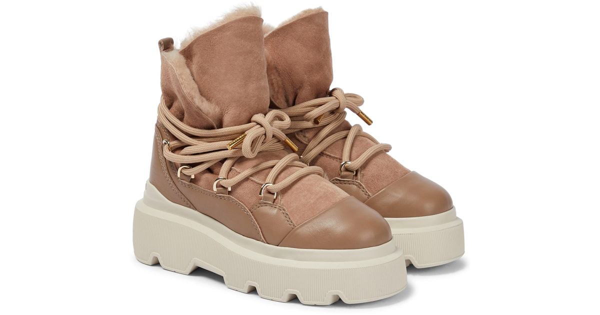 Inuikii Suede Endurance Shearling-lined Boots in Brown | Lyst Canada
