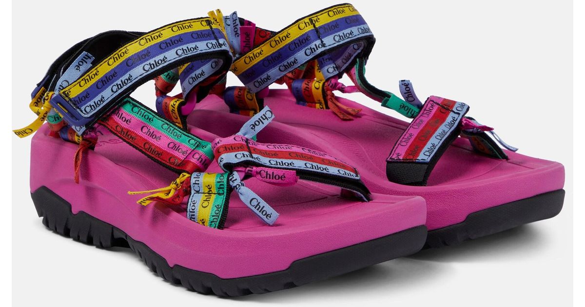 Chloé X Teva Sandals in Purple | Lyst