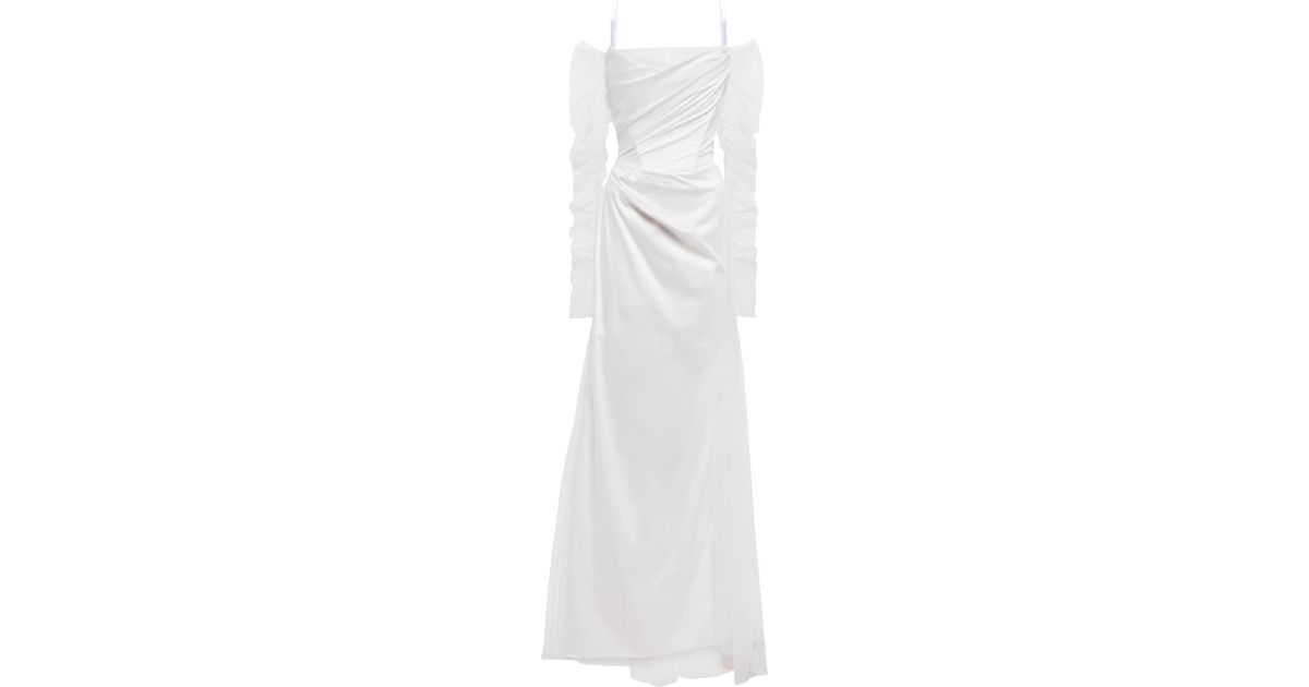 Vivienne Westwood Bridal Rhea Satin And Tulle Gown in White | Lyst UK