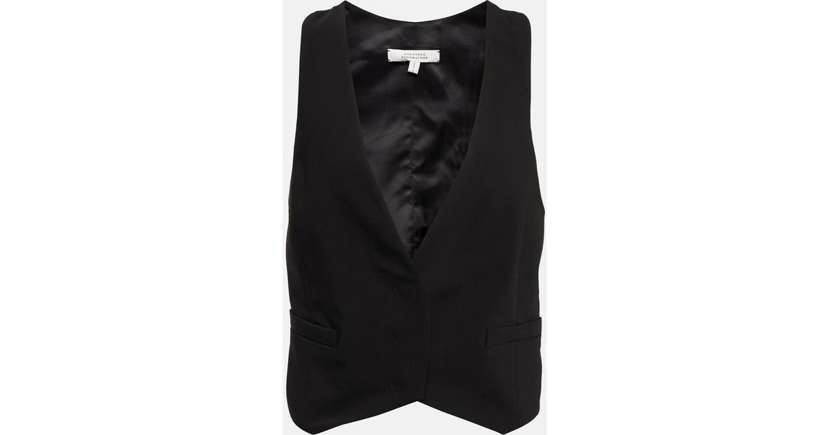 Dorothee Schumacher Modern Sophistication Wool-blend Vest in Black | Lyst