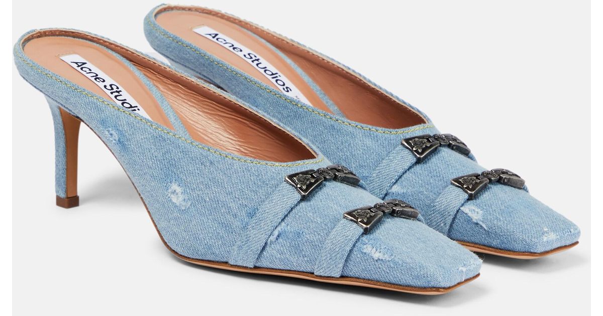denim pumps shoes