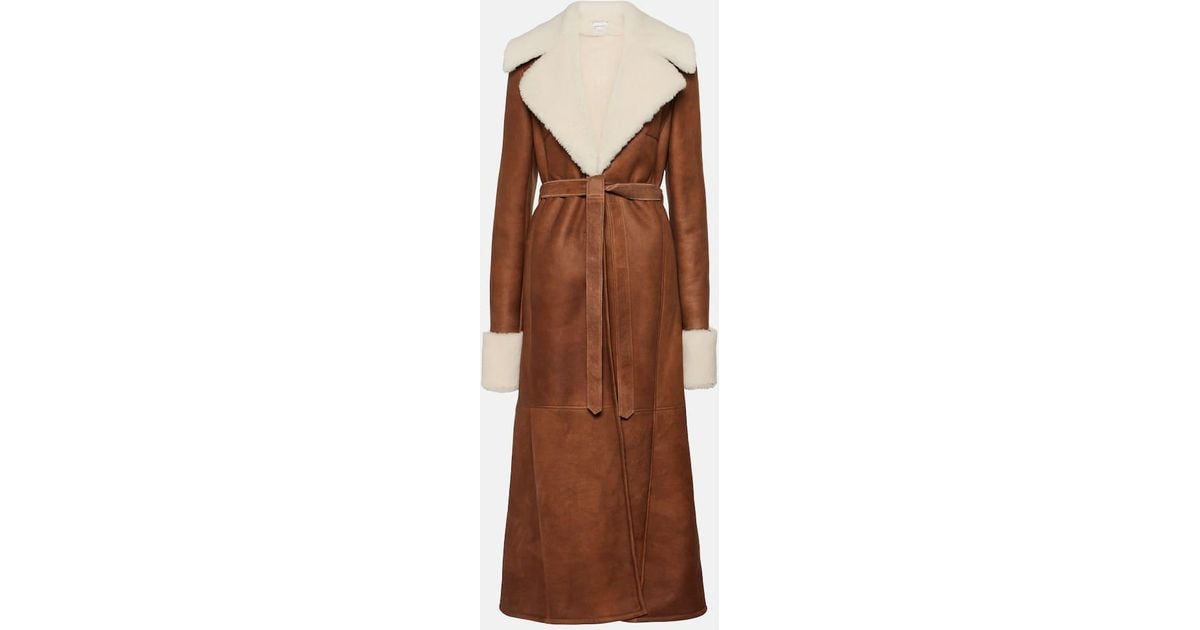 MAGDA BUTRYM SS25BALLETFLATSBROWN 関税送料込 MAGDA BUTRYM Suede Leather Jacket Magda Butrym