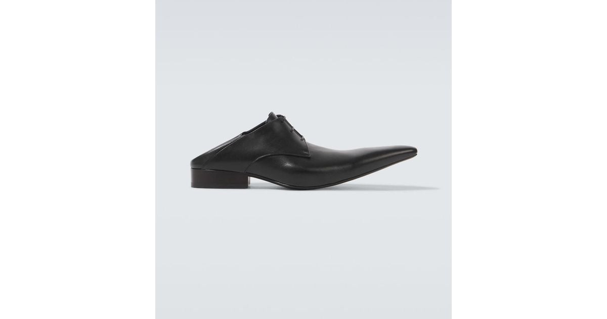 Balenciaga Opera Leather Derby Shoes in Black for Men | Lyst