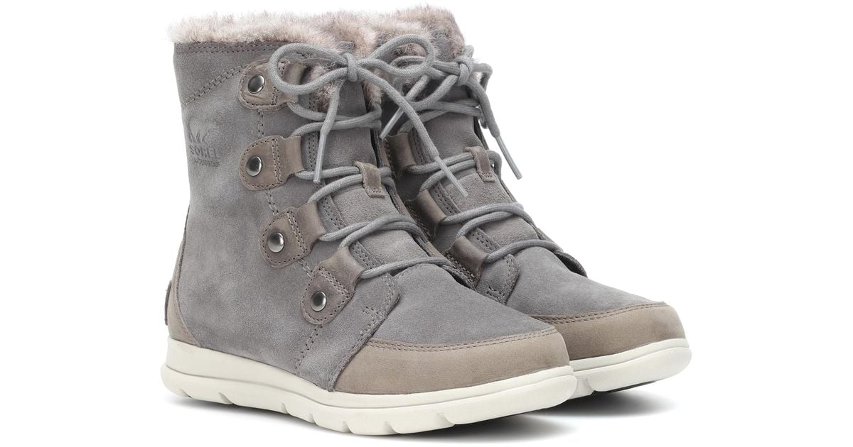 sorel grey explorer joan boots
