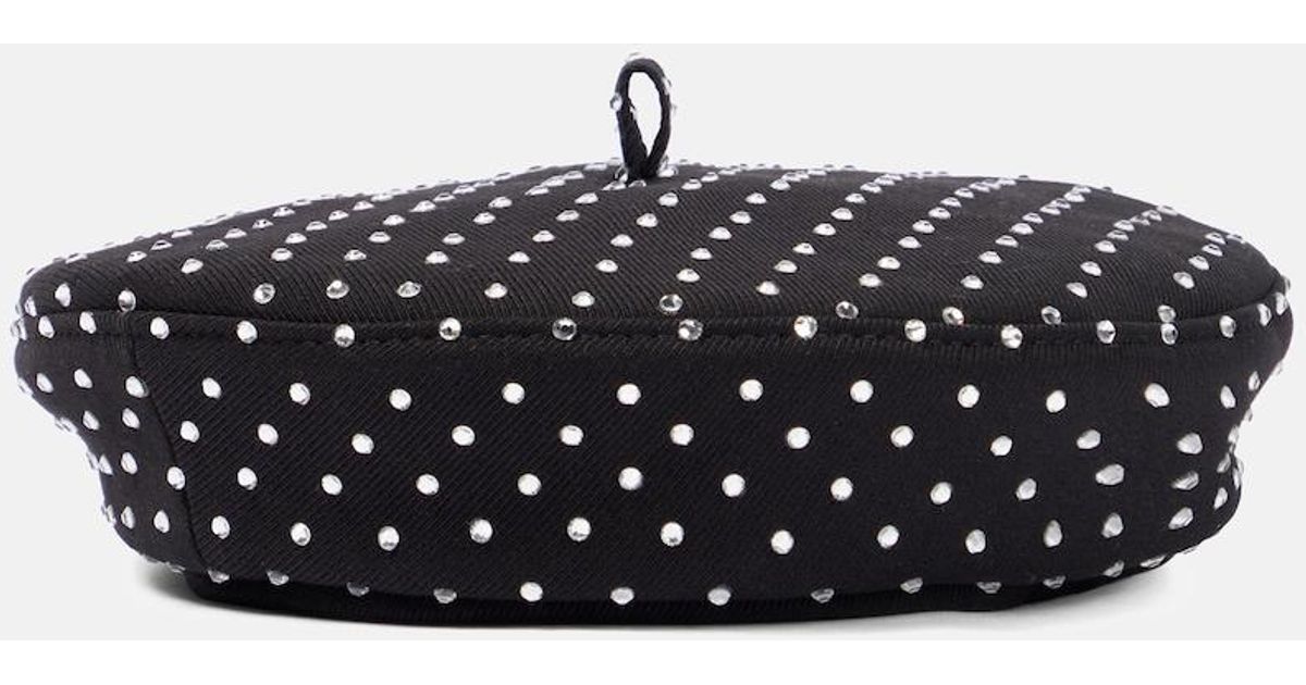 Ruslan Turko Ruslan Baginskiy Beanie Embellished Twill Beret in Black | Lyst