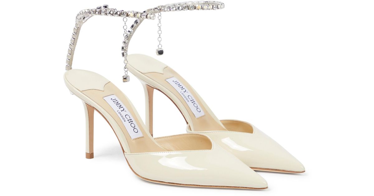 Jimmy Choo Saeda 85 Patent Leather Pumps | Lyst Australia