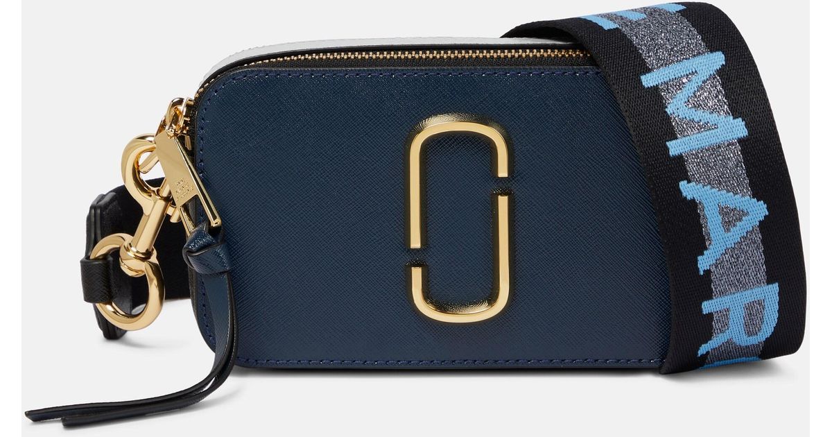 Marc Jacobs The Snapshot Leather Camera Bag in Blue | Lyst