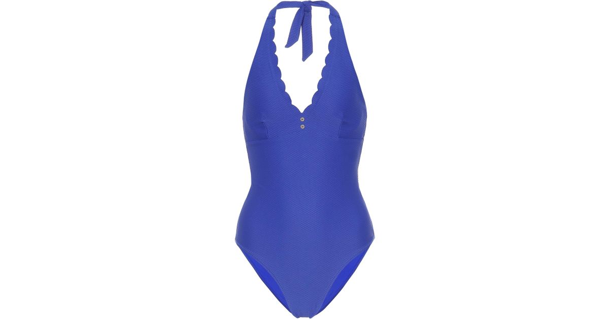 Heidi Klein Amoudi Bay Scalloped Swimsuit in Blue - Save 17% - Lyst