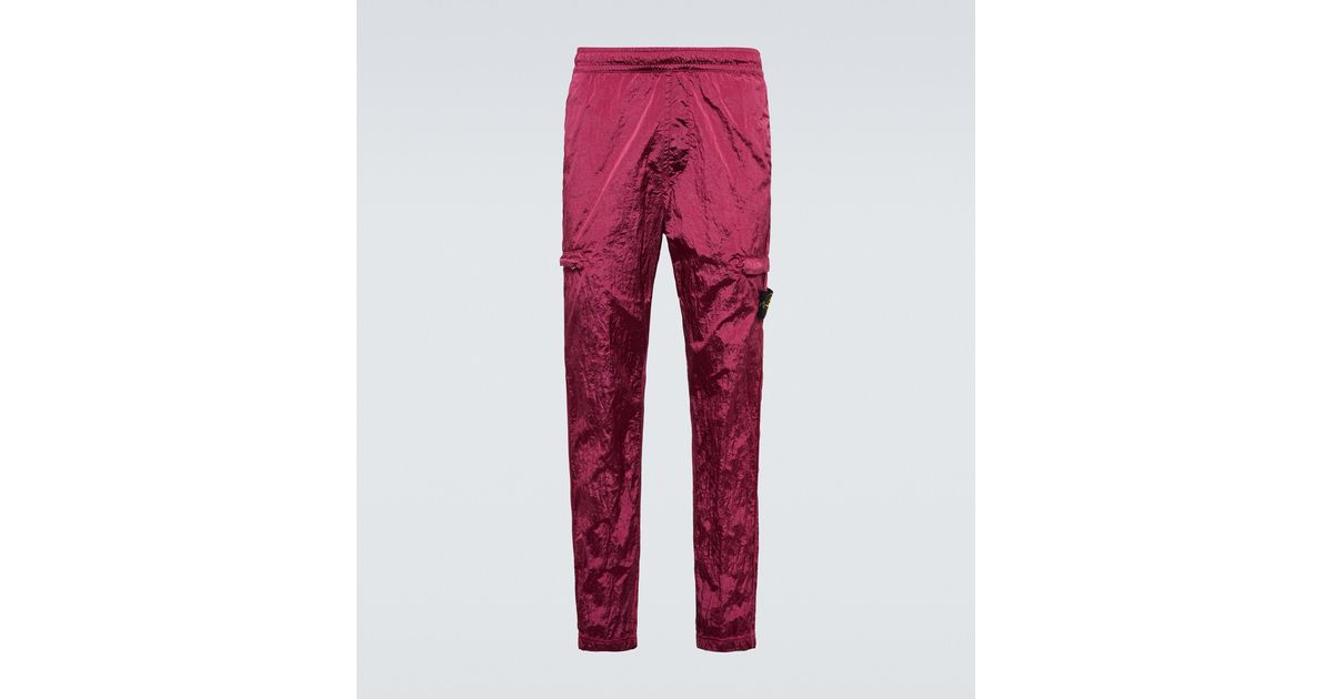 Synthetic Nylon Cargo Pants 