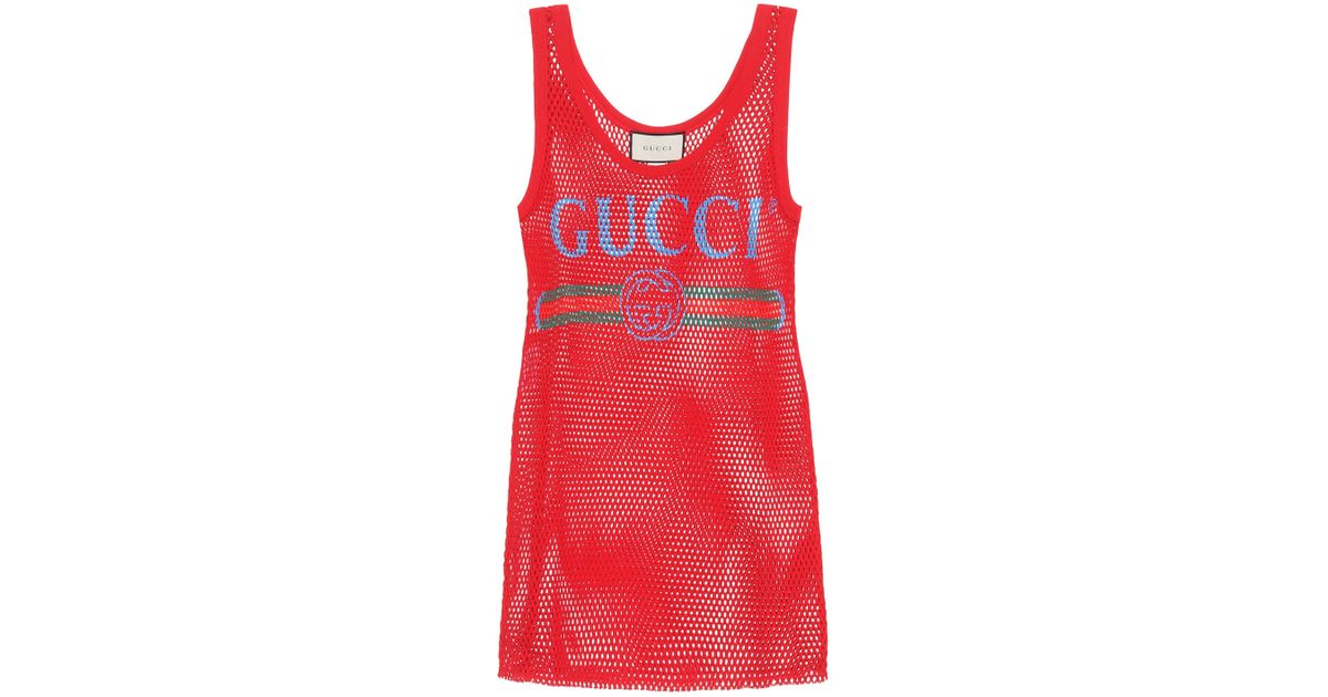 gucci mesh tank top