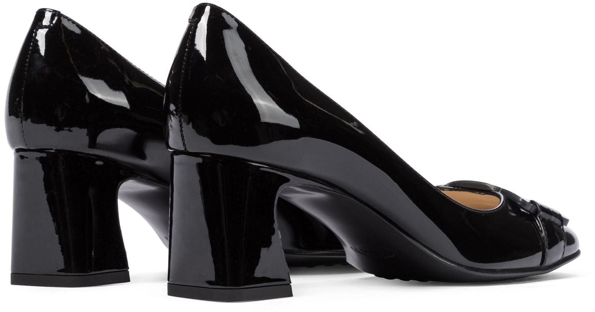 tod's patent leather pumps