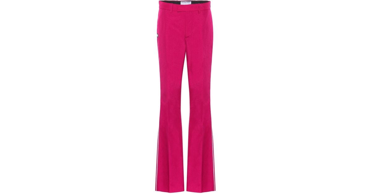 balenciaga flared trousers