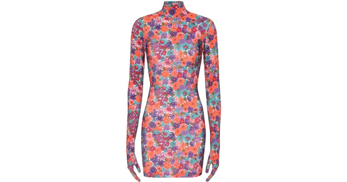 Vetements floral 2025 print dress