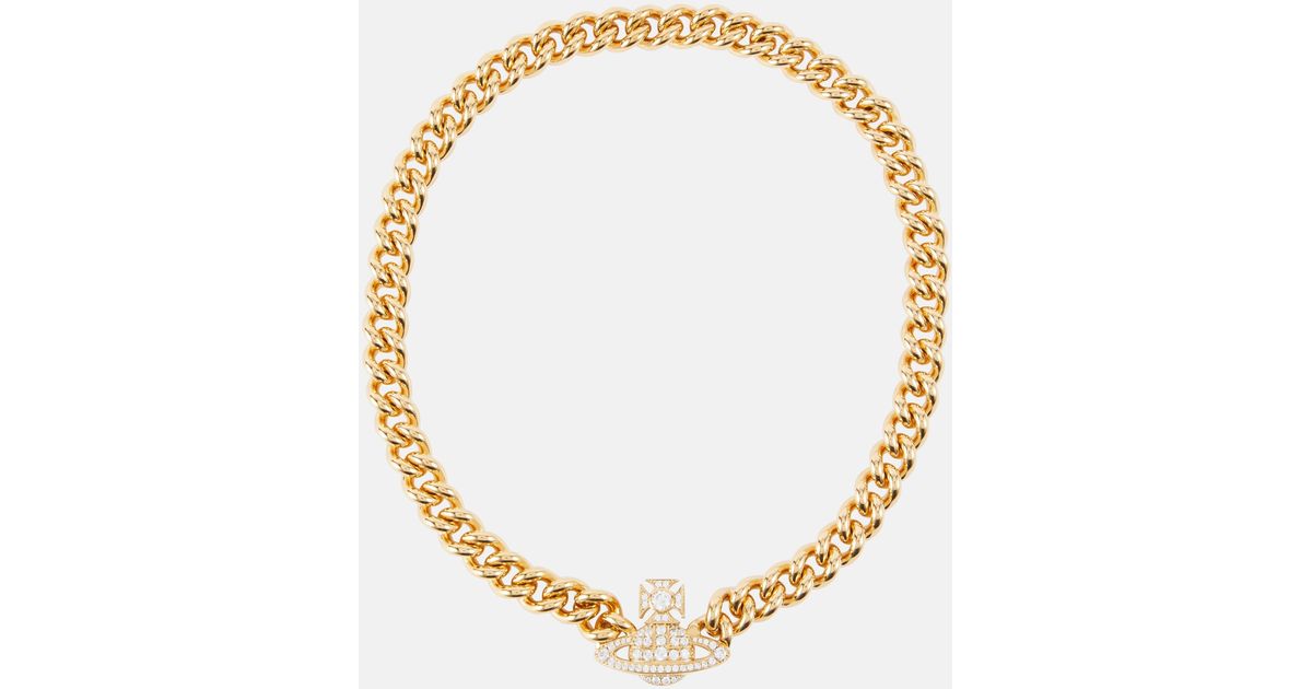 Vivienne Westwood Orb Chain Necklace in Metallic | Lyst