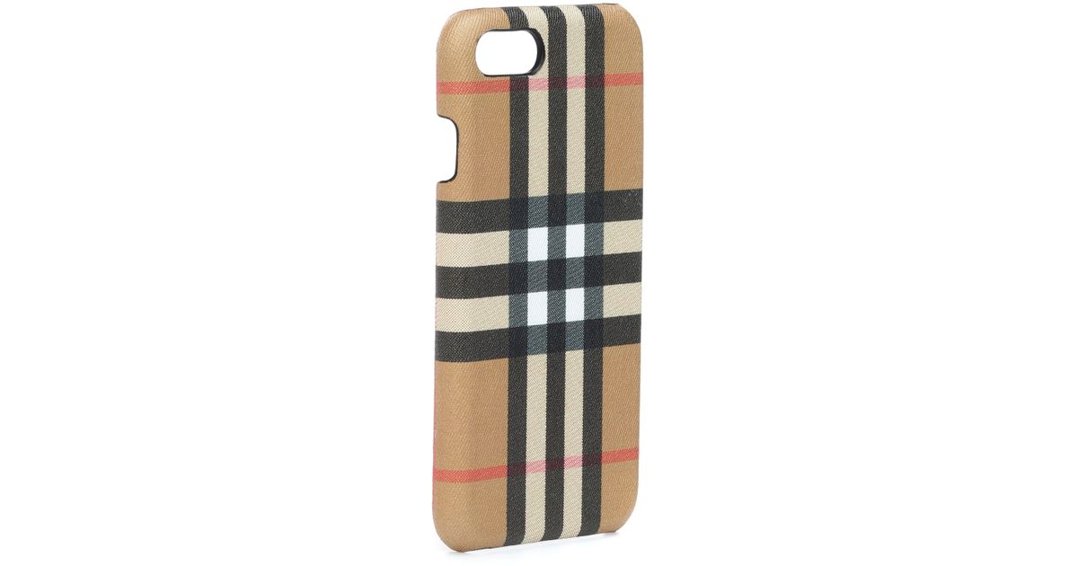 Burberry Leather Iphone 8 Case in Black - Lyst