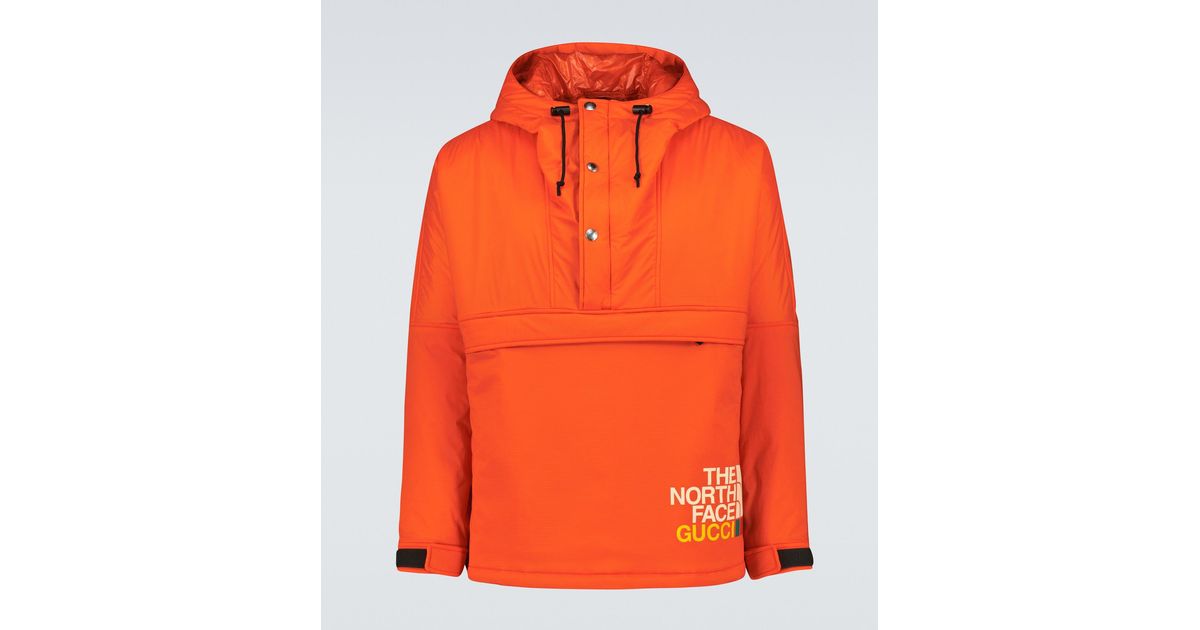 Gucci The North Face X Windbreaker Jacket in Orange for Men | Lyst