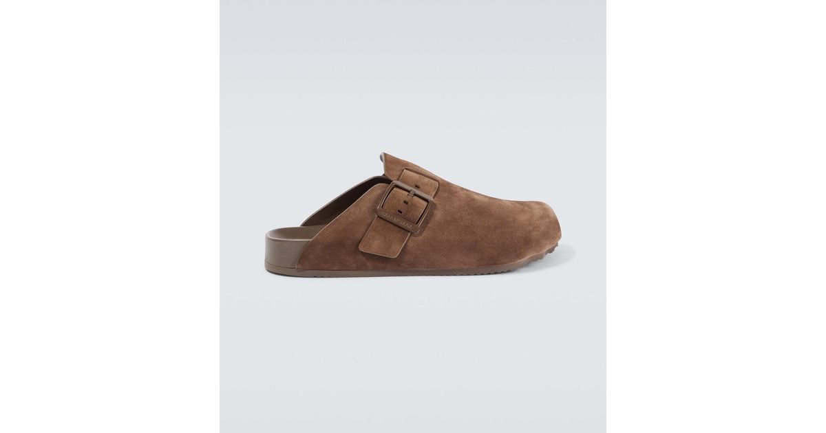 Balenciaga Sunday Suede Mules in Brown for Men | Lyst