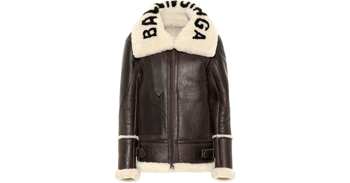 balenciaga sheepskin jacket