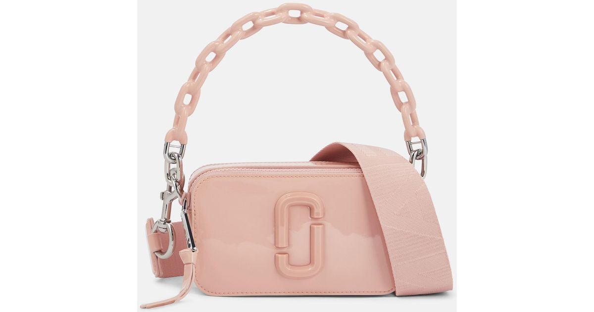 Marc Jacobs The Snapshot Patent Leather Camera Bag in Pink