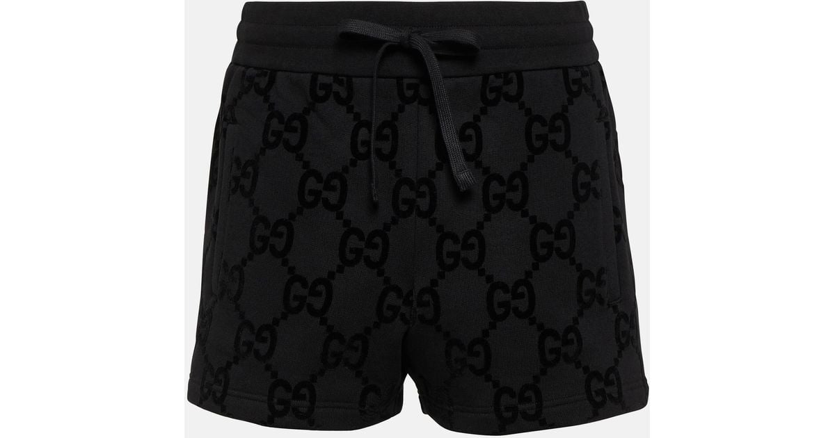 Gucci fleece best sale shorts