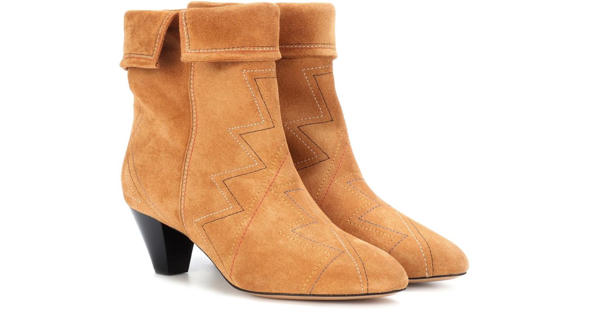 isabel marant dyna suede boots