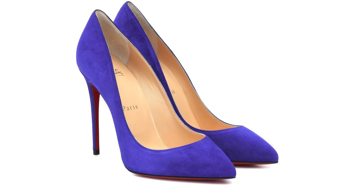 Christian Louboutin Pigalle Follies 100 Suede Pumps in Purple - Lyst