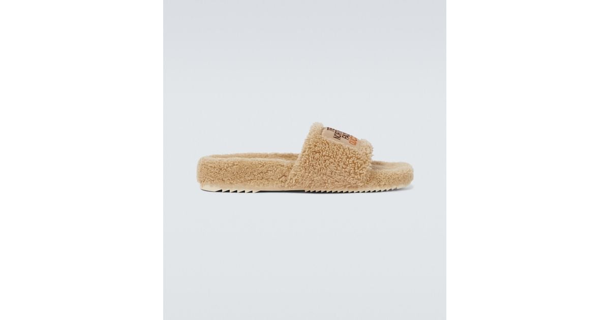 Gucci The North Face X Shearling Slides for Men Lyst