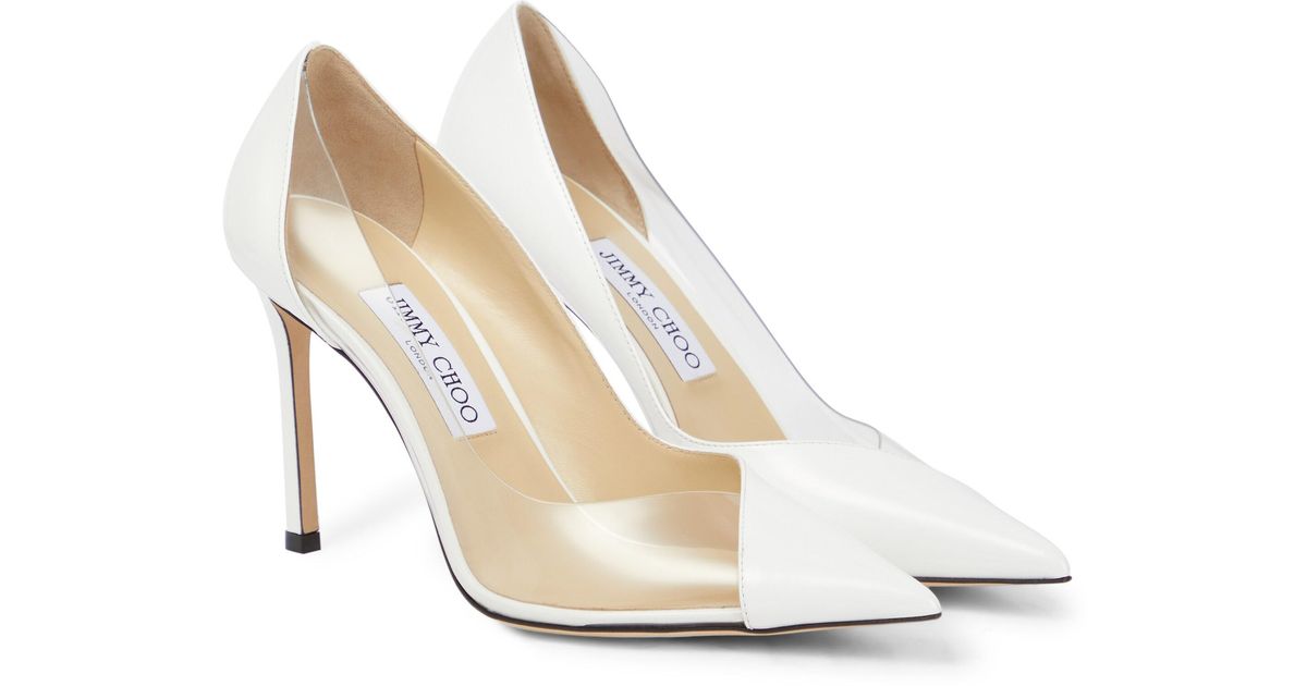 Jimmy choo white pumps hotsell