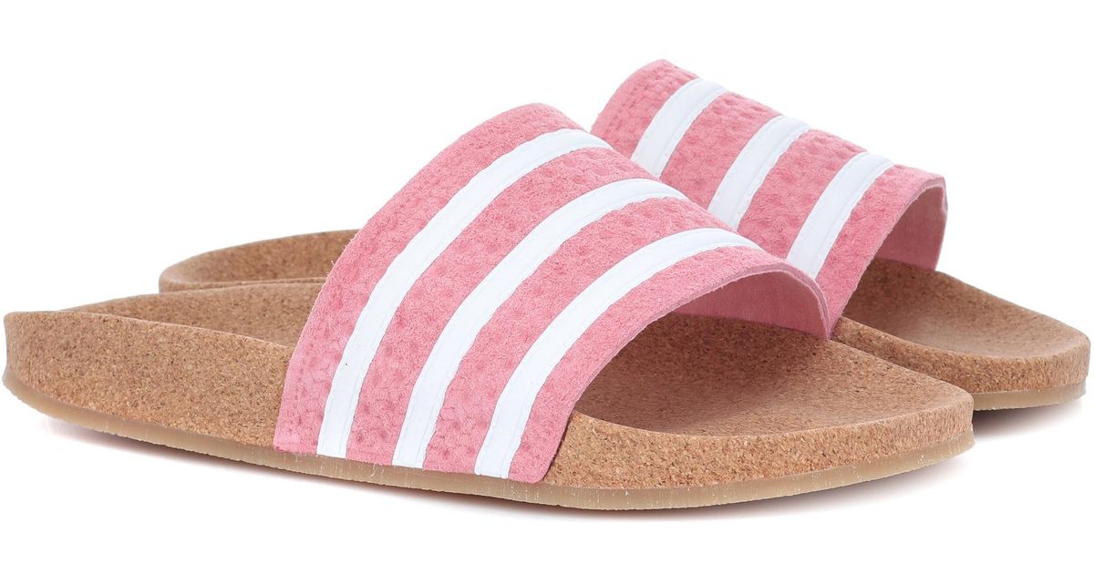 adilette suede slides