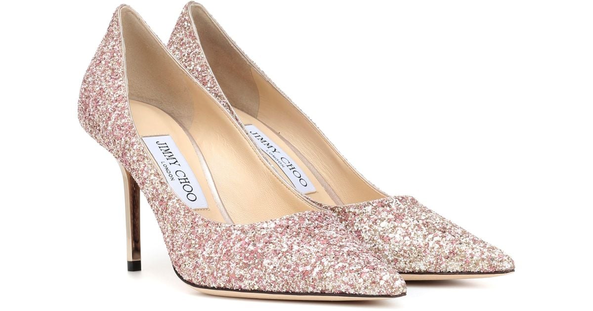 Jimmy Choo Love 85 Glitter Pumps | Lyst Australia