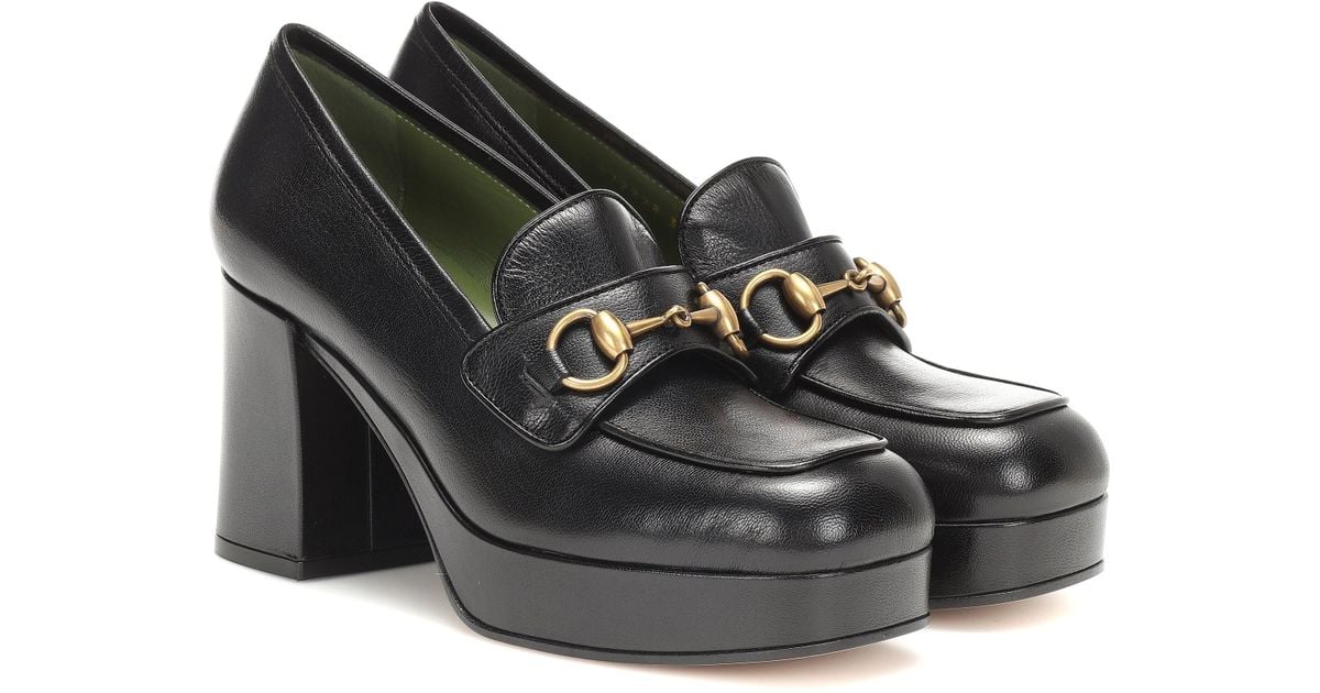 platform loafer pumps