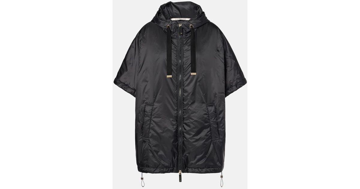 ポンチョ・ケープ S MAX MARA GREENCI PADDED CAPE Max Mara Kaki Greenci Padded Cape in Water-Repellent Canvas