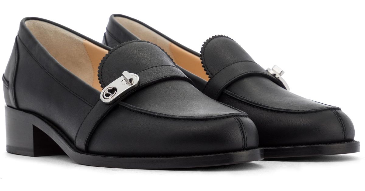 christian louboutin loafers black
