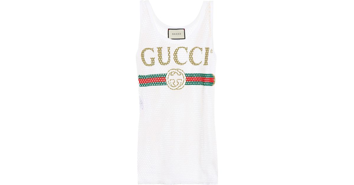 Gucci Baumwolle Bedrucktes Tanktop aus 