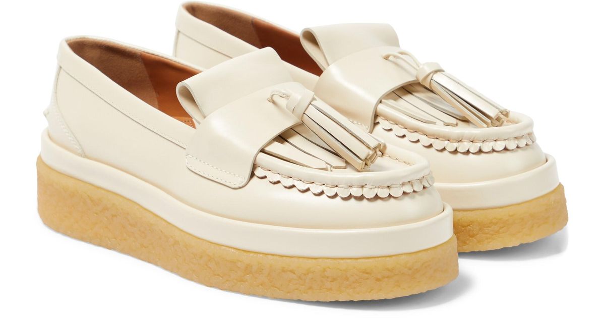 Chloé Chloe Jamie Platform Leather Loafers | Lyst