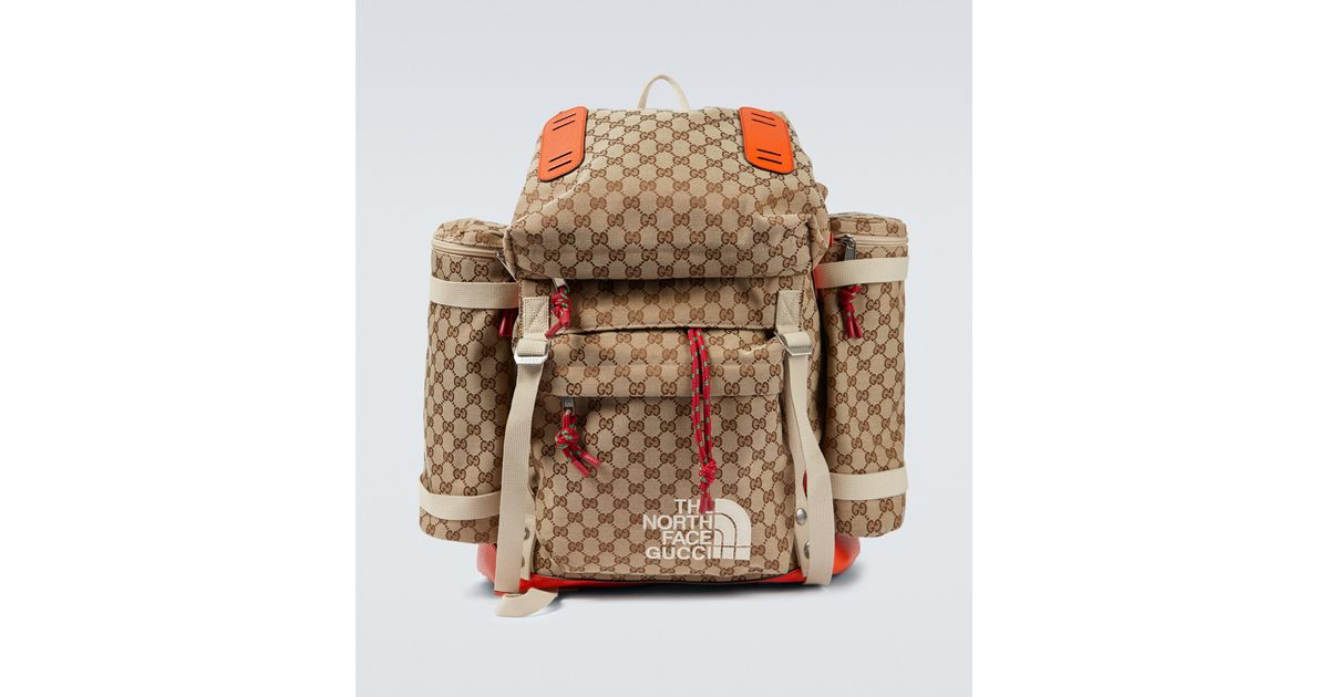 X The North Face - Zaino tecnicoGucci in Tela da Uomo colore Neutro | Lyst