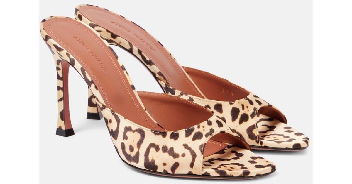 amina muaddi leopard mules