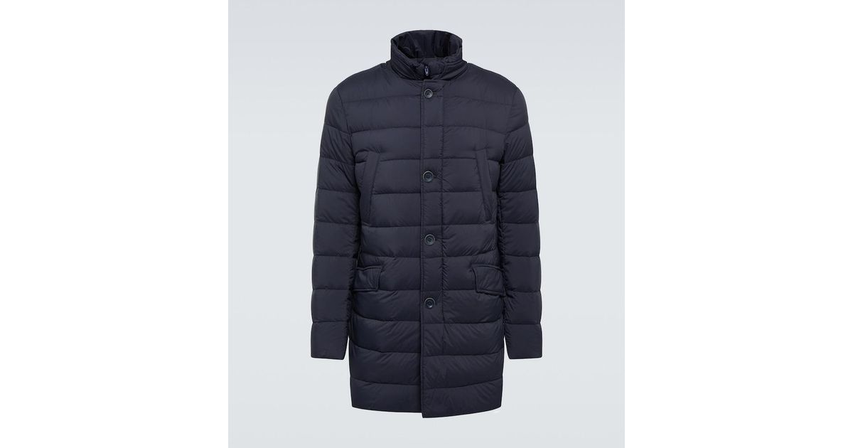 Herno Convertible Down Coat in Blue for Men | Lyst