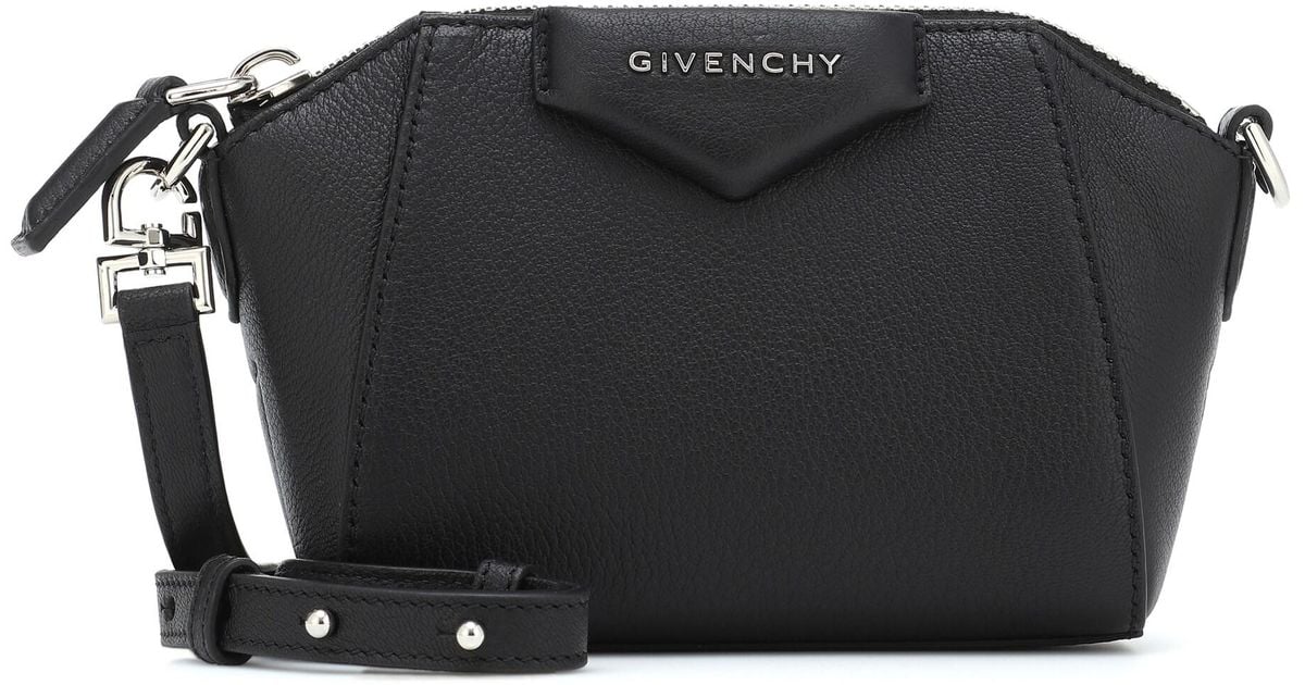 Givenchy Antigona Nano Leather Crossbody Bag in Black Lyst