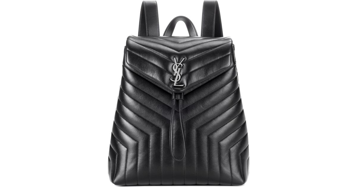 Saint Laurent Medium Loulou Monogram Backpack in Black Lyst