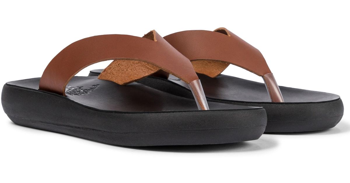 ancient greek sandals hydor leather thong sandals