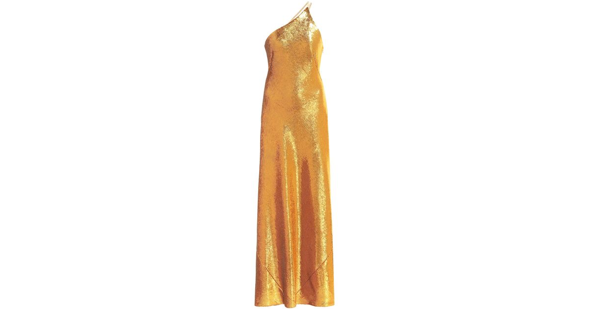 galvan gold gown