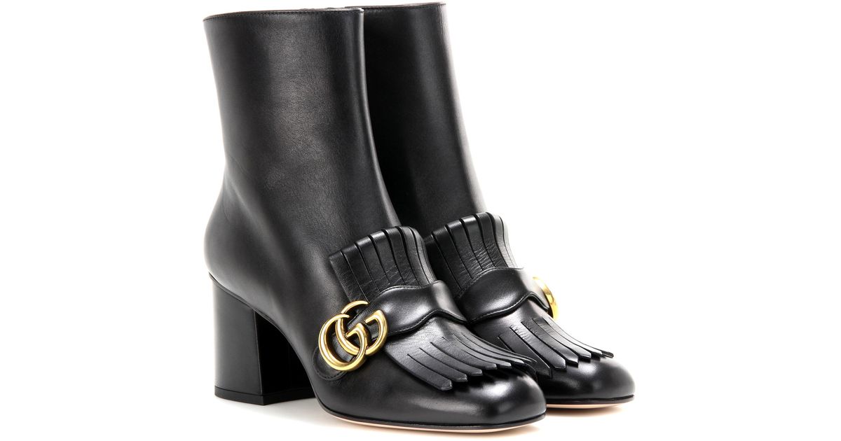 Gucci marmont suede boots 2025