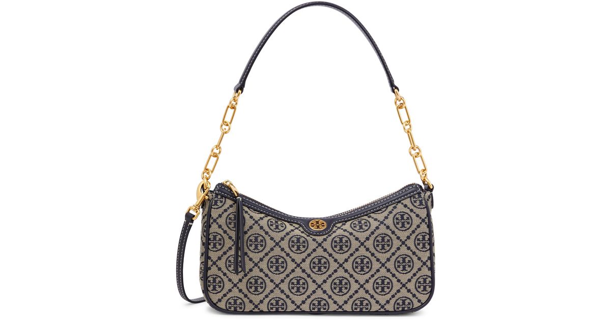 Tory Burch Studio Jacquard Shoulder Bag in Blue Lyst
