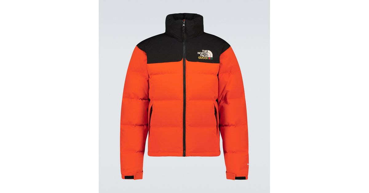Gucci Synthetic The North Face X Down Jacket in Orange for Men | Lyst Canada