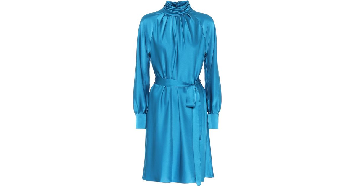 dvf soft shoulder sweater dress