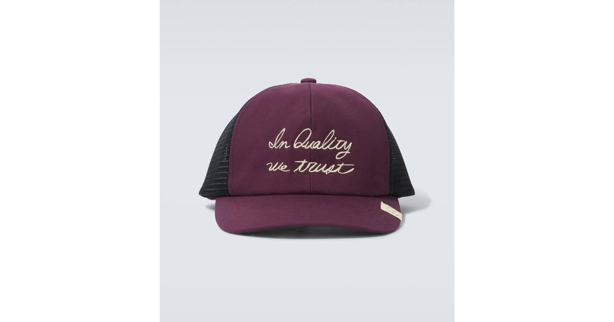 Visvim Goodyear Ii Embroidered Baseball Cap in Purple for